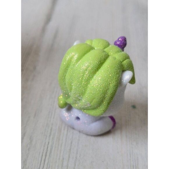 XO glitter unicorn green purple toy figure mythical - Picture 4 of 5